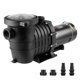thumbnail image 1 of VEVOR Bomba de piscina sobre el suelo, 2 HP, 110 GPM flujo máximo bomba de piscina de una sola velocidad, 110 V/240 V 3450 RPM 59 pies bomba de piscina de cabeza máxima con cesta de filtro, 1 of 9