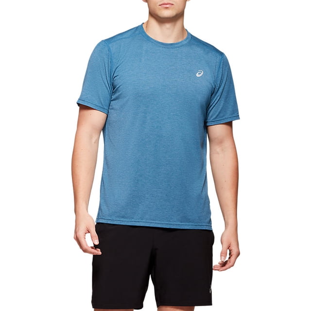 Playera Asics Hombre SS Performance Run Top Azul Running 2011A386406