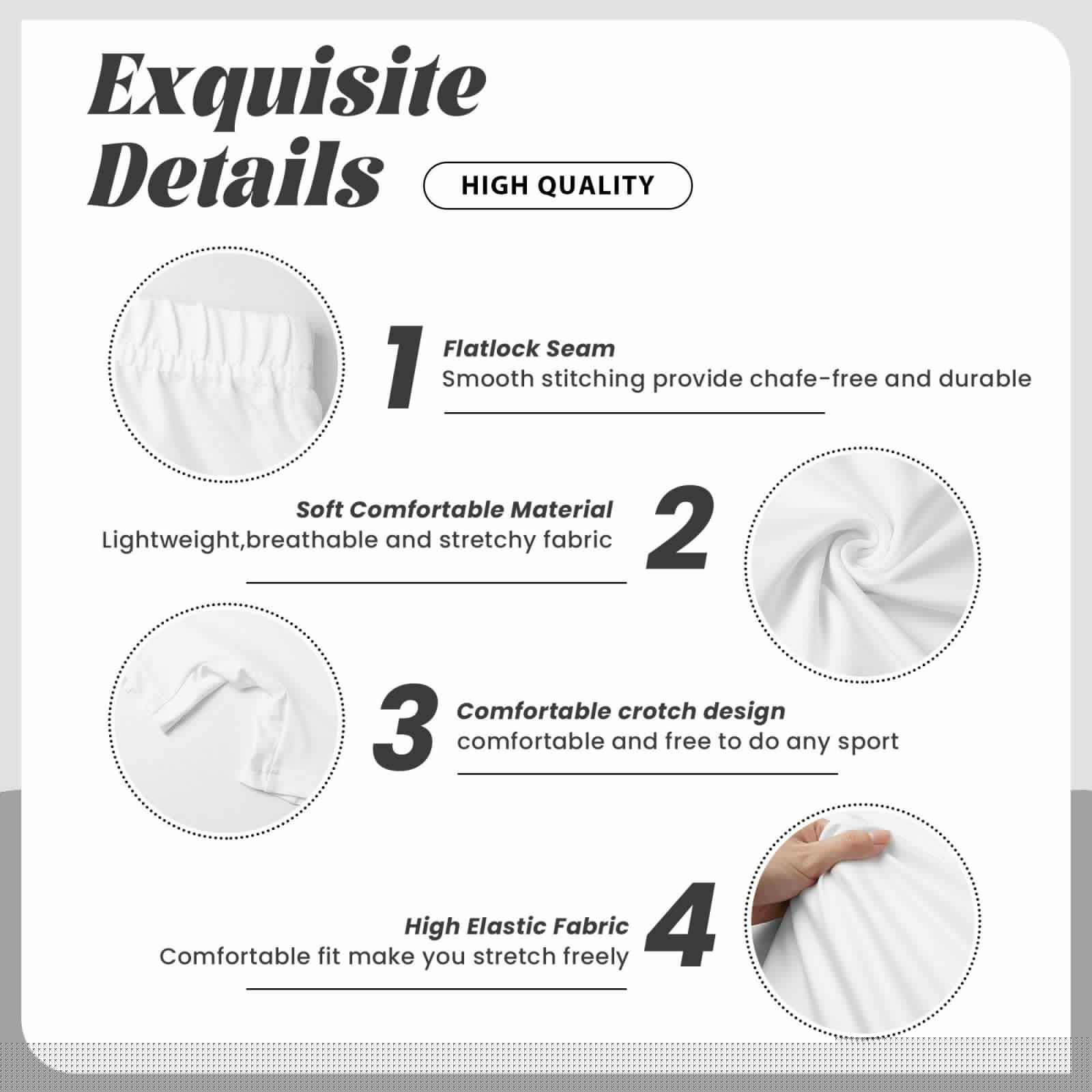 thumbnail image 6 of Naloa Beautiful Rabbit1 Biker Shorts for Women Seamless Scrunch Short Women’s Yoga Shorts for Gym Running Sport Shorts - Large, 6 of 9