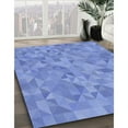 thumbnail image 2 of Ahgly Company Indoor Square Patterned Sky Blue Dress Blue Area Rugs, 7' Square, 2 of 6