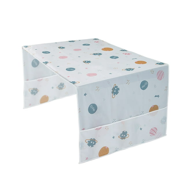 Washing Machine Cover 100% Cotton Linen Appliance Protector with Side Storage Pockets for Refrigerator Dryer Microwave Oven