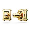 thumbnail image 4 of Pendientes Swarovski Stilla Stud, color verde, talla rectangular, tono dorado, 4 of 5