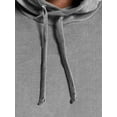 thumbnail image 4 of MAWCLOS Mens Hooded Tops Drawstring Sweatshirt Sleeveless Hoodies Regular Fit Gym Solid Color Pullover Top Light Grey S, 4 of 6