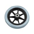 thumbnail image 2 of 6/8Inch Front Castor Wheels Smooth Solid Tire Wheel Wheelchair Replacement Parts G5AB, 2 of 4