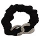 thumbnail image 3 of Diseño simple coreano sentido doble C lleno de letras de diamantes intestino grueso pelo círculo cabeza de bola femenina corbata cuerda de pelo banda de goma accesorios para el cabello Zefei Wu 9024735123392, 3 of 3