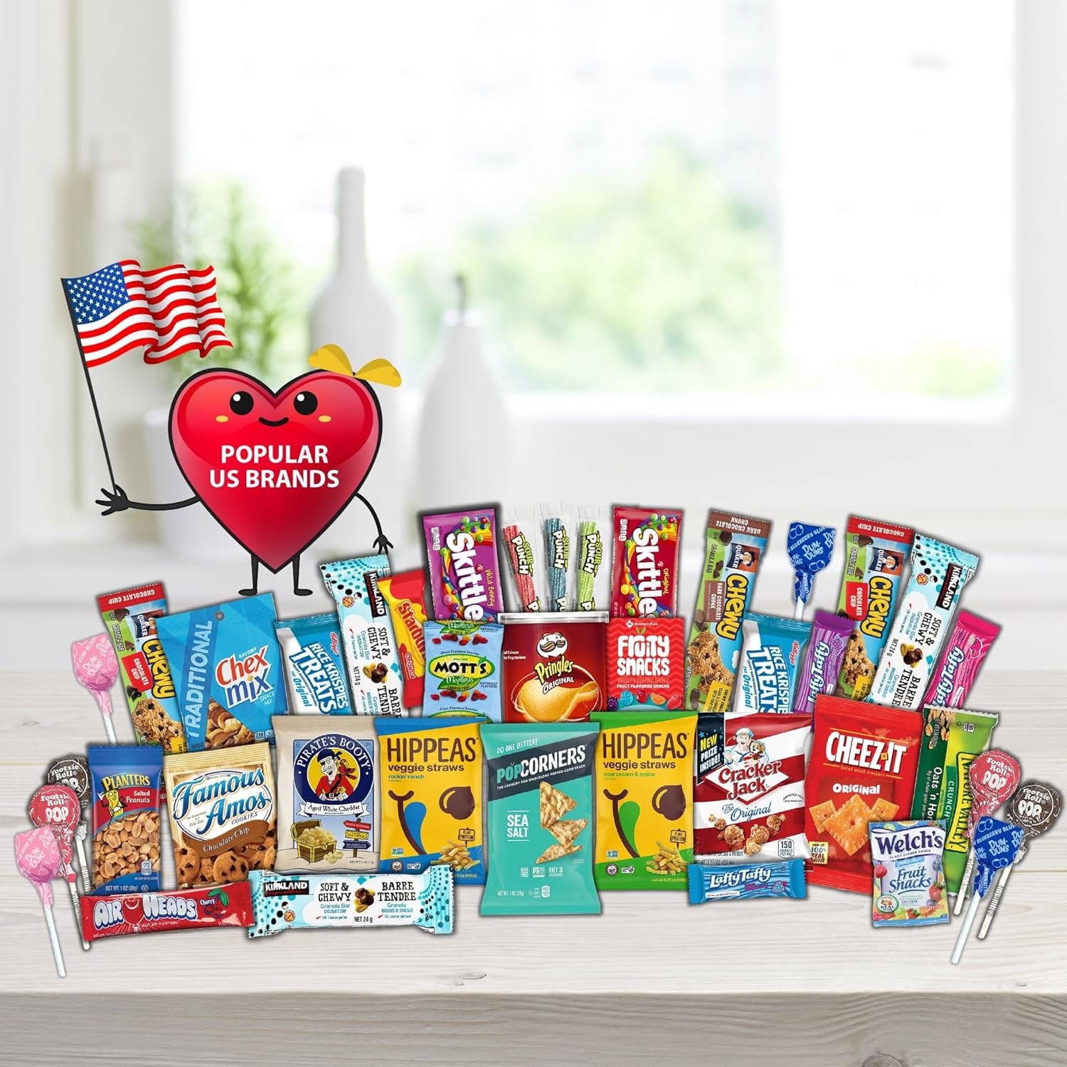 Gift A Snack Premium Snack Variety Pack Gift Box (42 Count) Chips, Cookies, Candy, Crackers - Snack Box Gift Basket