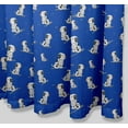 thumbnail image 6 of S4Sassy Blue Dalmatian Dog Decorative Waterproof Printed Shower Curtain Roller Hooks Drapes-60 x 75 Inch, 6 of 6