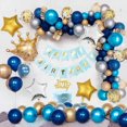 thumbnail image 2 of Royal Prince Baby Shower Decorations Balloon Garland Kit Blue and Gold Baby Shower Backdrop Photography for Boys Girls Little Prince Baby Shower Birthday Party Supplies, 2 of 11