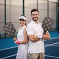 thumbnail image 6 of Pickleball Paddles Set,Pioneer Flower Floral Print Pattern Fiberglass Surface Pickleball Racket Set with 2 Indoor Outdoor Pickleball Balls and Pickleball Bag,Pickle-ball Equipment, 6 of 6
