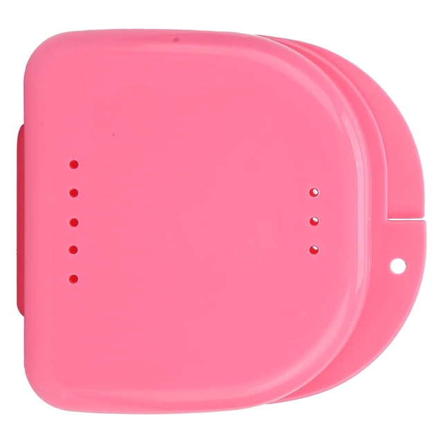 Caja De Retenedor , Contenedor Protector Bucal Resistente Y Duradero, Sistema De Ventilación Integrado, Ligero Y Portátil Para Dentaduras Postizas