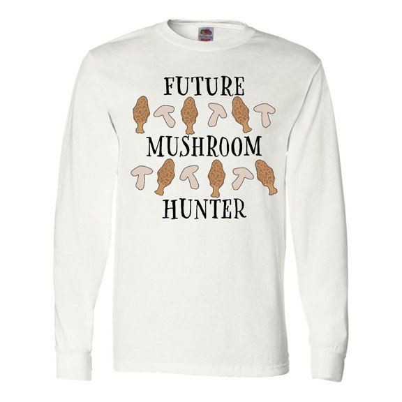 Inktastic Future Mushroom Hunter- mushrooms and morels Long Sleeve T-Shirt