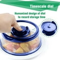 thumbnail image 2 of HomeLife Vacuum Seal Cover Good Sealing Easy-to-use Preserves Freshness Creates Vacuum Seal Transparent Plate Cover, 2 of 12