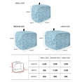 thumbnail image 2 of Blue Spring Floral Toaster Cover 2 Slice, Small Kitchen Appliance Covers, Farmhouse Flowers Elegant Pastoral Toaster Oven Cover with Loop, Bread Machine Cover Polyester Dust Cover Protection, 2 of 4