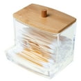 Duety Acrylic Qtip Holder Dispenser，Bathroom Accessories Organizer With ...
