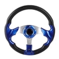 thumbnail image 2 of Volante deportivo universal de cuero sintético para coche, de 13 pulgadas y 320 mm, color azul, 2 of 14