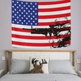 thumbnail image 3 of GZHJMY USA Flag Marine Wall Tapestry Tapestry Wall Hanging Decorative Tapestries Wall&nbsp;Blanket&nbsp;Bedding Tapestry for Bedroom Living Room Dorm 90"x60" Gift Decor, 3 of 7