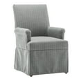 thumbnail image 2 of Wovenbyrd Lakeshore Classic Covered Dining Chair, Wood Frame - Spa Blue and White Stripe, 2 of 12