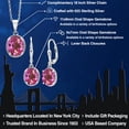 thumbnail image 2 of Gem Stone King 8.90 Ct Oval Pink Mystic Topaz 925 Sterling Silver Pendant and Earrings Jewelry Set, 2 of 5