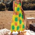 thumbnail image 2 of Lunarable Pineapple Fine Art Sleeveless Dress Summer Dress Woman 2025, 2 of 7