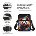 thumbnail image 7 of FUIALDOLG Watercolor Splash Panda Cellphone Crossbody Purse, Portable Zip Sling Satchel for Daily Travel and Work Use, 7 of 7