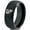 Black Dome Tungsten, variant on Tungsten Nevada The Silver State Playing Cards Band Ring 8mm Men Women Comfort Fit Black Beveled Edge Polished