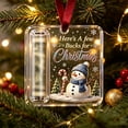 thumbnail image 4 of Cheapark 4.72 Inch Clear Acrylic Christmas Cash Gift Storage Ornament, Transparent Money Holding Pendant For Tree Hanging, Decorative Currency‑Focused Plaque For Christmas Holiday Home Decor Gift, 4 of 6