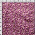 thumbnail image 4 of oneOone Velvet Purple Fabric Abstract Floral Craft Projects Decor Fabric Printed By The Yard 58 Inch Wide, 4 of 4