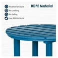 thumbnail image 3 of 40" Outdoor Bar Table, All Weather HDPE Bar Height Patio Table Counter Round Patio Cocktail Bar Tables, Tall Bistro Tables Pub Table for Deck, Porch, Backyard, Garden, 3 of 7