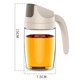 thumbnail image 2 of green Dispensador automático de aceite de oliva, botella de vidrio para cocina, dispensador de vinagre con tapa y tapón automáticos, boquilla antigoteo, mango antideslizante, 2 of 4