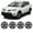 Black Matte, variant on 4Pcs/Set Cover Hubcaps,16 inch Hubcaps Wheel Rims Cover for 2013-2018 Toyota Rav4 Compatible with Steel Wheels And Snap on Installation PP Material（17-inch,Matte Black Painted)