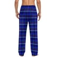 thumbnail image 5 of snilers Mens Pajama Pants Drawstring Elastic Waist Plaid Pants Soft Comfy Lounge Trousers Straight Leg Sweatpants with Pockets, 5 of 6