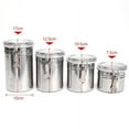 thumbnail image 4 of Bla Current Silver Stainless Airtight Steel Food Storage Jar, 4 of 6