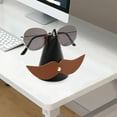 thumbnail image 6 of TOOYFUL Beard Shaped Glasses Stand Eyewear Display Stand Holder Eyeglass Holder Simple Sunglasses Holder Stand for Desk Black, 6 of 9