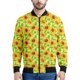 thumbnail image 3 of Chaqueta con cremallera y estampado de girasoles a la moda para hombre, sudaderas con estampado de plantas en 3D, chaquetas de calle de manga larga de gran tamaño, abrigos, 3 of 5