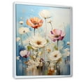 thumbnail image 2 of Designart "Meadow Calm Bliss Muted I" Floral & Botanical Floater Framed Wall Art Living Room, 2 of 7