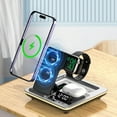 thumbnail image 3 of 5 in 1 Wireless Charger For Samsung Galaxy Watch 6 5 Pro Fast Charging Station For Galaxy S24 S23 S22 Alarm Clock Chargers Stand, 3 of 6