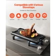 thumbnail image 3 of Parrilla/plancha VEVOR reversible de hierro fundido negro de 20 x 10 pulgadas, 3 of 9