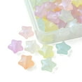 thumbnail image 4 of 1Box Luminous Acrylic Beads Glitter Beads Glow in the Dark Star Mixed Color 14x15x8mm Hole: 2mm 50pcs/box, 4 of 7