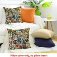 thumbnail image 4 of FCXZI 100% Linen Flower Pillow Covers for Home Sofa Couch Decor 18x18in, 4 of 5