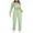 Green 2 piece outfits for women, variant on Usmixi Sweatsuits Set for Women Two Piece Sports Outfits for Women Drawstring Hooded Cropped Sweatshirt and Jogger Pant Lounge Sets Casual Solid Workout Tracksuit Sets with Pocket Clearance Under $10