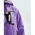 thumbnail image 5 of GEMYSE Girls' Waterproof Ski Jacket Windproof Winter Coat with Fleece Lining and Hood(Light Purple,6/7), 5 of 5