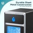 thumbnail image 4 of EUHOMY Crescent Countertop Ice Maker, 1500 Cubes/Day, Dual-Side Tech, Auto Clean, Crystal Clear Ice, 4 of 11
