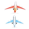 thumbnail image 4 of Modelo de avión, 1:60 2 piezas de aleación de avión, modelo de avión de pasajeros, modelo de avión, juguete, apariencia llamativa, 4 of 9