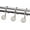 Matte Nickel, variant on PETGLE Shower Curtain Hooks White Shower Curtain Rings, Heavy Duty Metal Modern Decorative Shower Curtain Hooks Rust Proof Smooth Glide Shower Hooks for Shower Curtain, Shower Rod Hook, 12Pcs