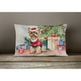 thumbnail image 2 of Yorkie Christmas Fabric Decorative Pillow 12 in x 16 in, 2 of 4