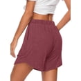 thumbnail image 5 of MOSHU 3 Pack Womens Pajamas Shorts Drawstring Pj Shorts for Women Casual Sleep Lounge Shorts with Pockets, 5 of 11