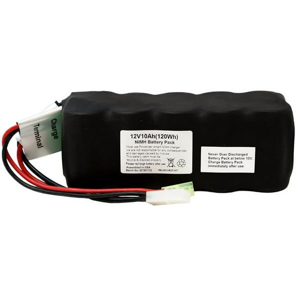 12 Volt NiMH Battery Pack (10000 mAh) with Tamiya Connector