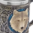 thumbnail image 3 of Ebros Lone Spirit Wolf Celtic Magic 11oz Resin Coffee Mug with Stainless Steel Insert, 3 of 5