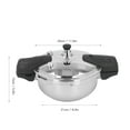 thumbnail image 2 of LIZEALUCKY 1.8 L Stainless Steel Stovetop Mini Pressure Cooker, 2 of 9