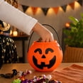 thumbnail image 4 of Fllostpr Halloween Pumpkin Bucket, Mini Portable Trick or Treat Bucket Kids Candy Holder for Party Favors&Home Decor, Orange 4.7x4.3", 4 of 7
